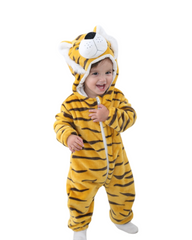 Cozy Fleece Animal Bodysuit Costume for Toddler or Kids Dress Up & Sleepwear