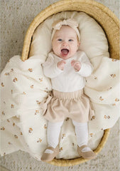 Set-Of-Three Swaddle Blankets of Different Colours