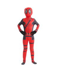 Deadpool Costume for Kids and Adult - Full Body Superhero Cosplay Jumpsuit Outfit