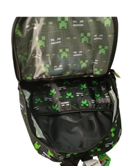 Minecraft Graphic School Bag with Lunchbox and Headphones