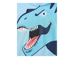 2pcs Toddler Boy Playful Dinosaur Print Tee & Cargo Shorts Set