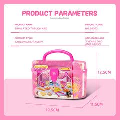 Pretend Food and Tableware Play Set
