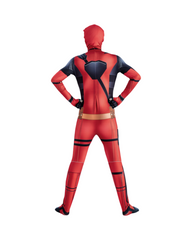 Deadpool Costume for Kids and Adult - Full Body Superhero Cosplay Jumpsuit Outfit