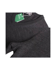 Black V-Neck Men's Merino Wool Sweater - Lightweight Insulated Pullover