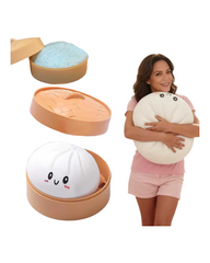 Jumbo 25cm Giant Dumpling Squishy Toy – Cute Kawaii Stress Relief Fidget Plush