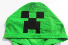 Boys' Minecraft Creeper Hooded Zip-Up Onesie