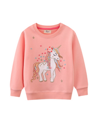 Girls Magical Unicorn Rainbow Sweatshirt