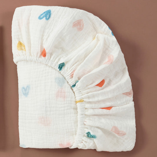 Cotton Patterned Baby Bassinet Sheets