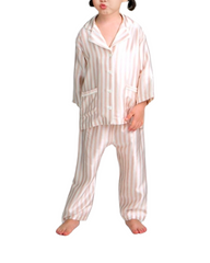 Classic Button-Down Pajama Set for Girls