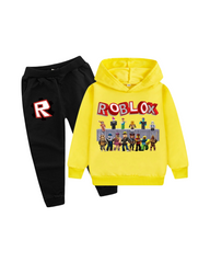 Roblox Graphic Pullover Hoodie and Pants Set for Kids