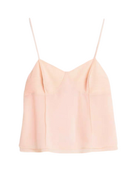 Sleeveless Satin Camisole Tank Top with Spaghetti Straps - Elegant V-Neck Party Cami