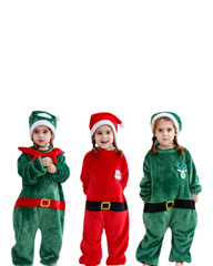Festive Christmas Elf Outfit – Kids Holiday Costume Set for Kids