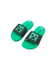 Boys' Slides with Green Minecraft Design