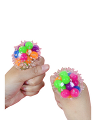 Colorful 7cm Sensory Fidget Squishy Ball - Tactile Stress Relief Toy for Anxiety & Focus