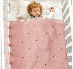 Cozy Knit Sensory Baby Blanket Nursery Essential