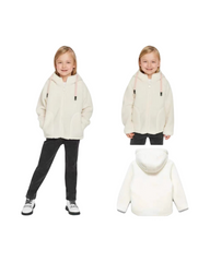Fleece Zip Up Hoodie Jacket – Kids Warm Hooded Sweatshirt with Pockets