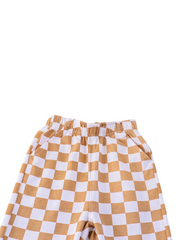 Checkered Cotton Trousers for Girls