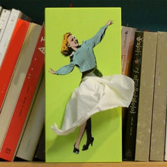 Lady Pulling Tissue Skirt Tissue Box