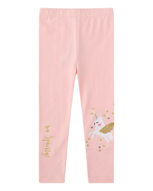 Pink Leggings with Unicorn Design
