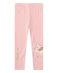 Pink Leggings with Unicorn Design
