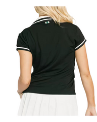 Short Sleeve Women's V-Neck Polo Shirt