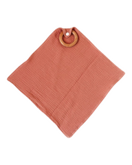 Baby Teething Face Cloth Toy with Ring
