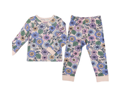 2-Piece Long Sleeve Toddler Girls Sleepwear and Pajama Set