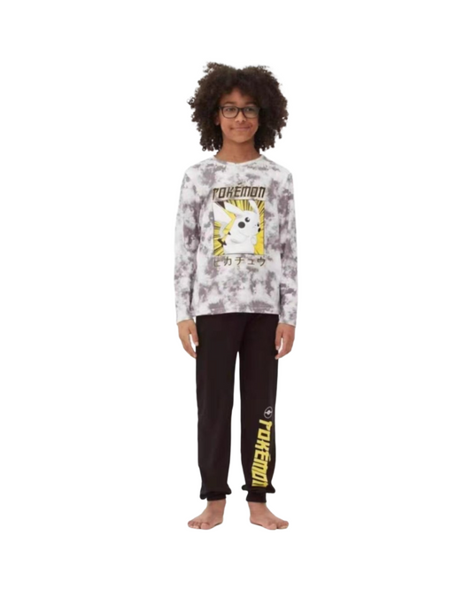 Boys Pokémon Pikachu Tie-Dye Print Jogger Set