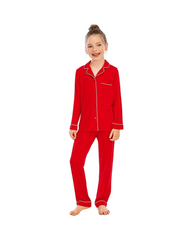 Girls Comfortable Cotton Satin Pyjama Set