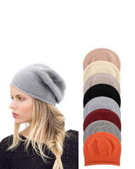Women Cotton Cashmere Pullover Hat