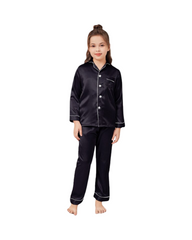 Satin Pyjamas Soft Button Up Nightwear Set