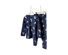 Magical Fairy Star Nightwear Set - Soft Navy Blue Cozy Pajamas
