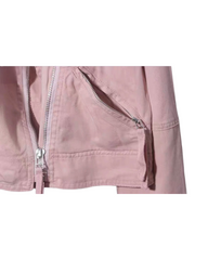 Pink Jacket with Zipper Details