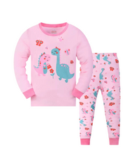 Kids Dinosaur Long Sleeve Pyjamas – Cozy & Breathable Nightwear