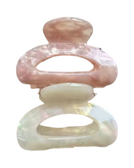 2-Piece Hair Claw Clip Set-Matte Pastel Non-Slip Hair Claws