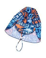 Boys' 3-Piece Swimsuit Trunk Rashguard Set and Sun Hat Swimwear