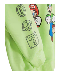 Nintendo Super Mario Bros Graphic Boys Hooded Sweatshirt and Pants Outfit