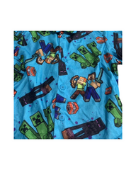 Minecraft Print Boys Flannel Pajamas – Soft Winter Nightwear Set