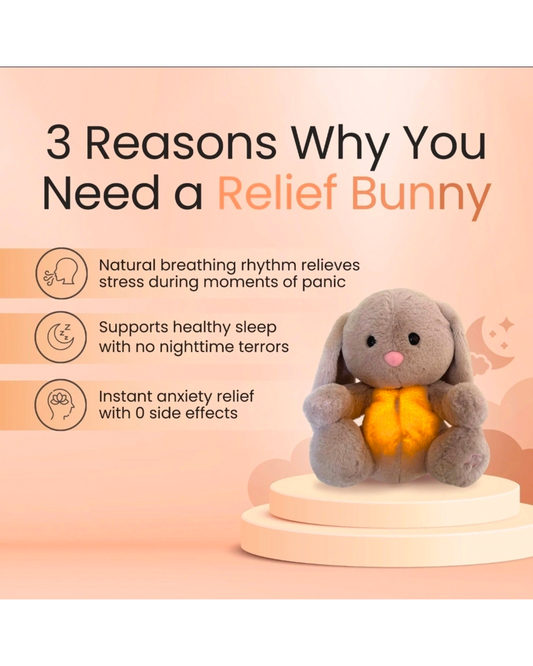 4 Models Musical Plush Bunny Toy Breathing Soothing Plush Stuffed Doll Singing