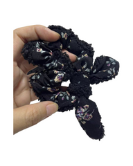 Floral Pattern Elastic Hair Scrunchies Set