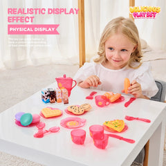 Pretend Food and Tableware Play Set