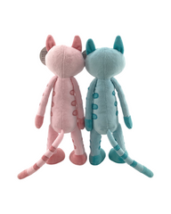 Striped Knitted Cat Stuffed Animal Toy