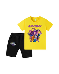 Kpop Kids Two-Piece Crop Tops+ Shorts Set