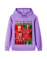 Ronaldo CR7 Graphic Kids Hoodie – Football Pullover Sweatshirt