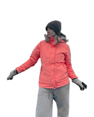 Insulated Waterproof Parka for Women with Faux Fur Hooded Winter Coat