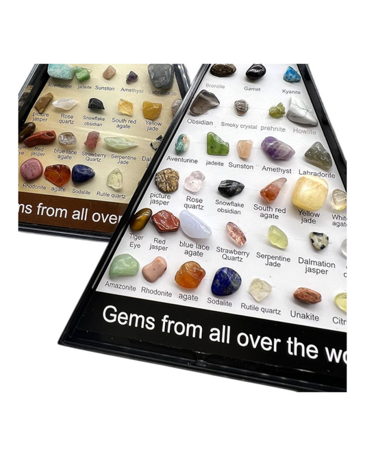 Triangular Stone Collection Display Case