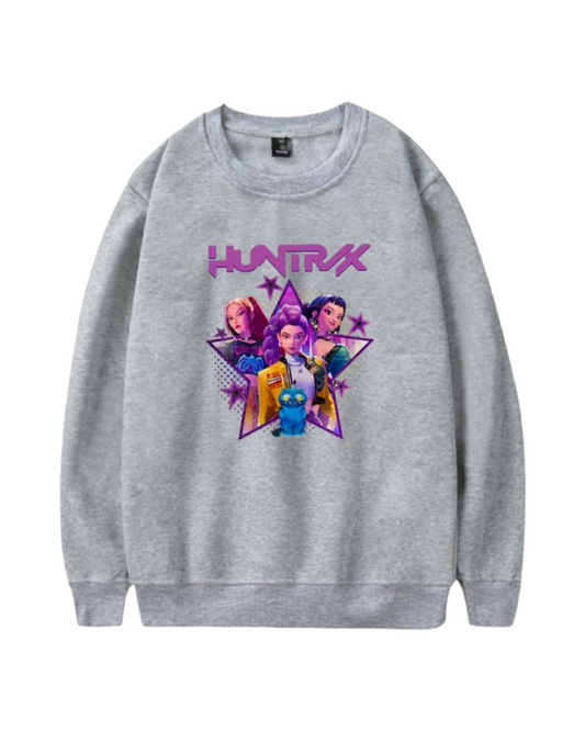 Kpop Demon Hunter Print Pullover Sweatshirt