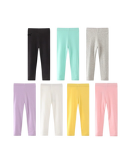Cotton Blend Solid Rib Legging