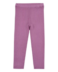 Basic Leggings with Ridged Lines Texture