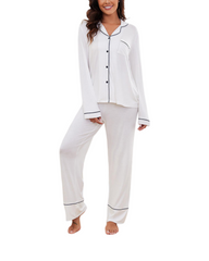 Modal Cotton Long Sleeve Pyjama Set Women Sleepwear Loungewear Two-Piece PJs